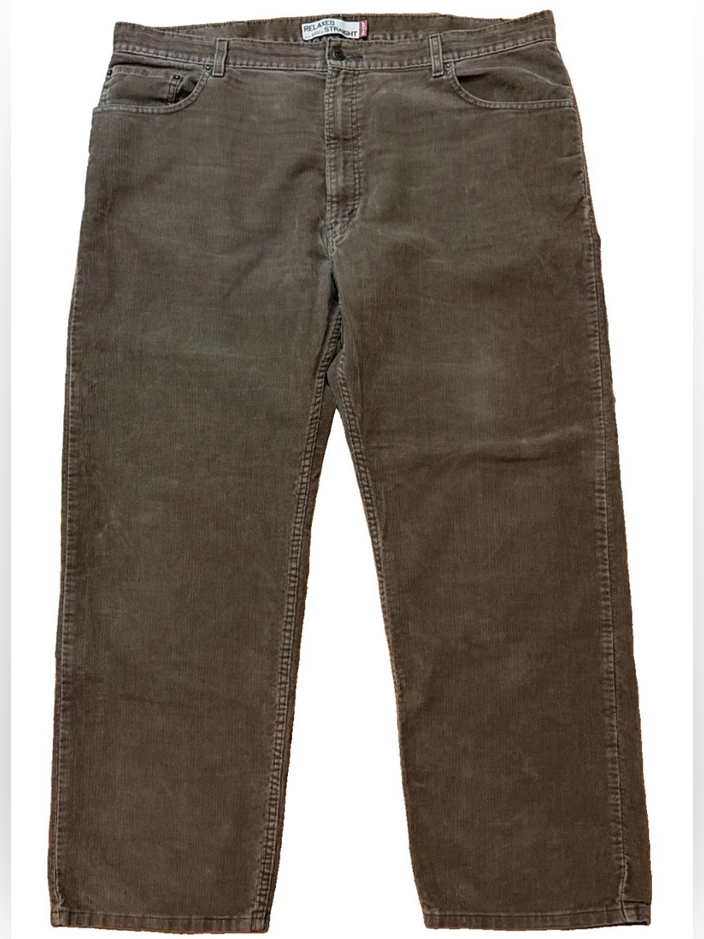 Vintage Levi 559 Brown Corduroy Pants Relaxed Straight Men Size 44X32 2000s